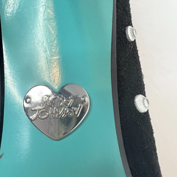 Betsey Johnson Alina Womens Faux Suede Pointed Toe‎ Knee-High Bedazzled Boots 6 - Picture 6 of 11